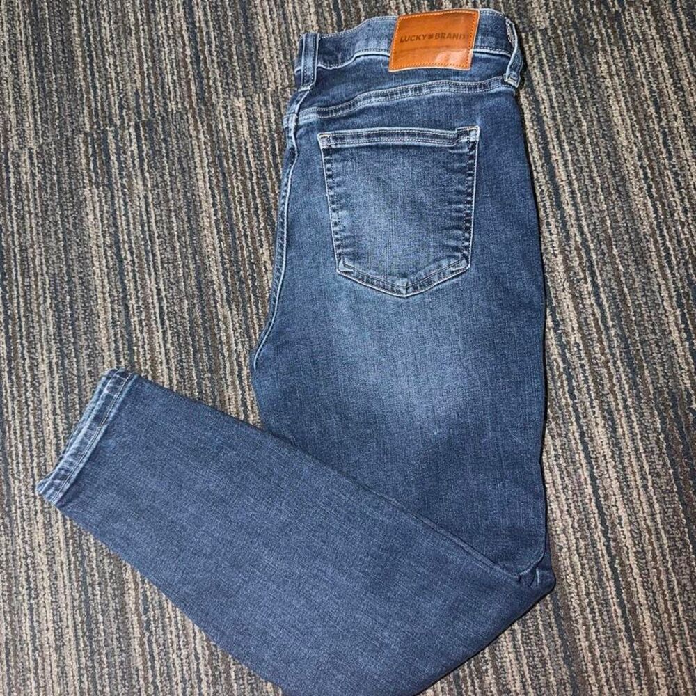 Lucky Brand Mid Rise Skinny Ankle Jeans Women’s Size 8/29 Dark Wash - Picture 6 of 6